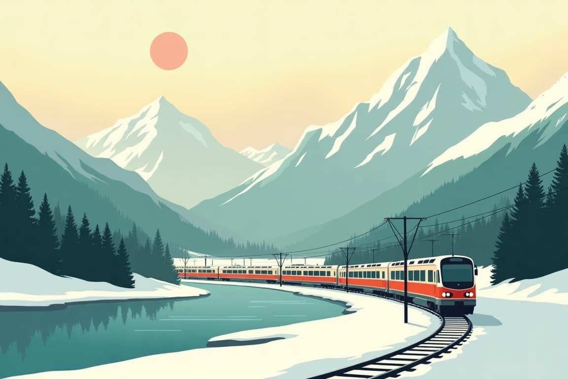 Illustration of Zell am See by First Class Rail