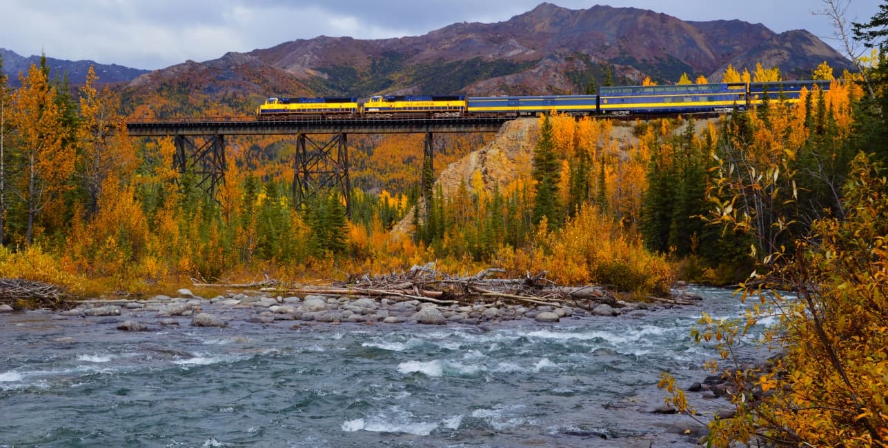 Alaska Rail and Sail with Denali National Park from Los Angeles, a rail journey with Amtrak Vacations