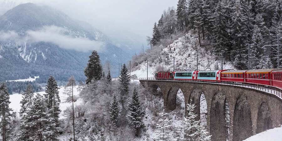 Highlights of the Glacier Express in Winter, Great Rail Journeys