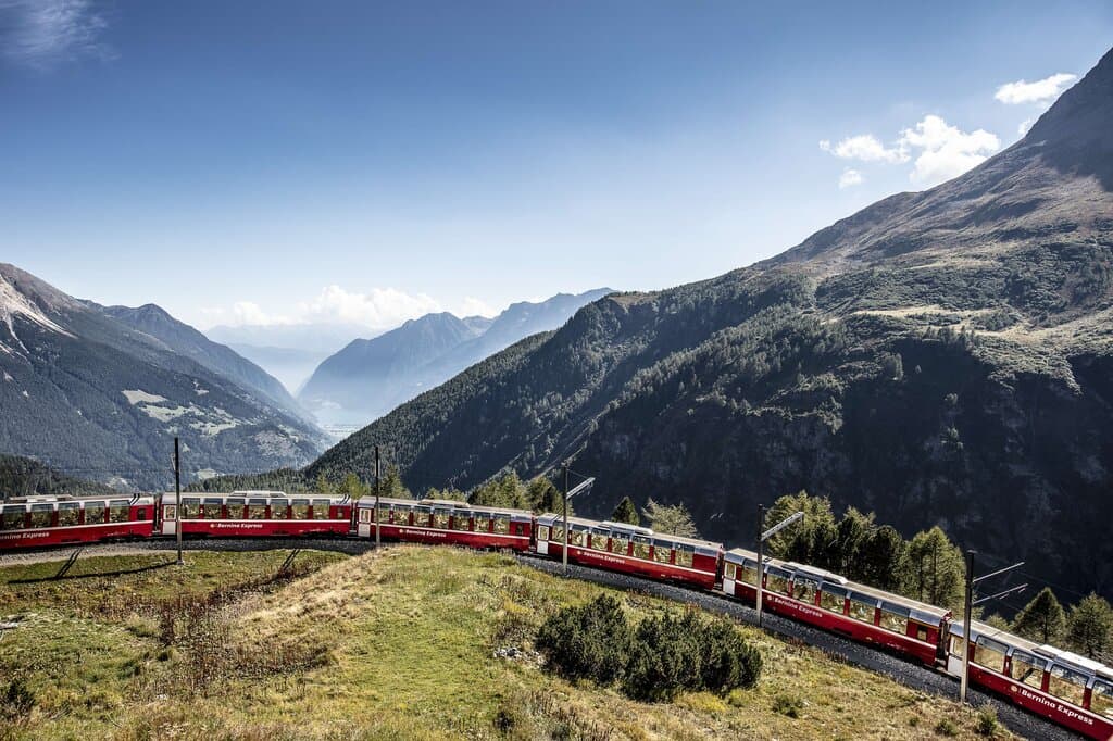 Bernina Express Chur – Lugano, railtour suisse