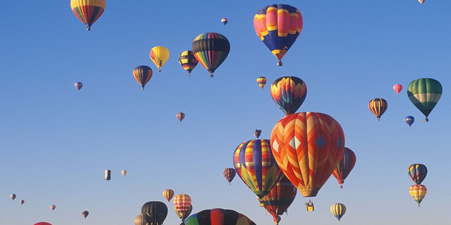 Albuquerque Balloon Fiesta ft Southwest Chief, Vacations By Rail