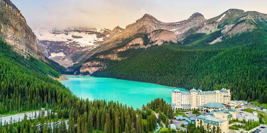 Canadian Rockies with Rocky Mountaineer featuring Lake Louise, Vacations By Rail