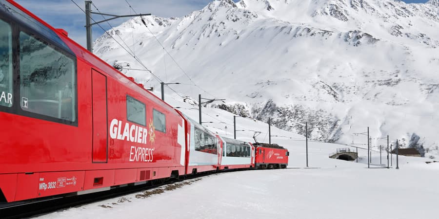 Classic Glacier Express at Christmas, Vacations By Rail