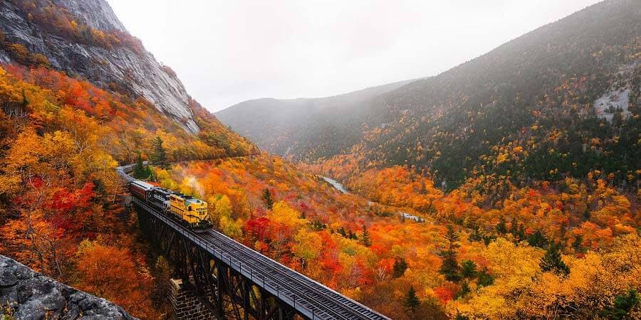New England in the Fall, Vacations By Rail