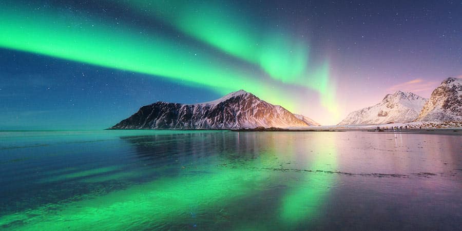 Northern Lights on a Winter Arctic Cruise, Vacations By Rail