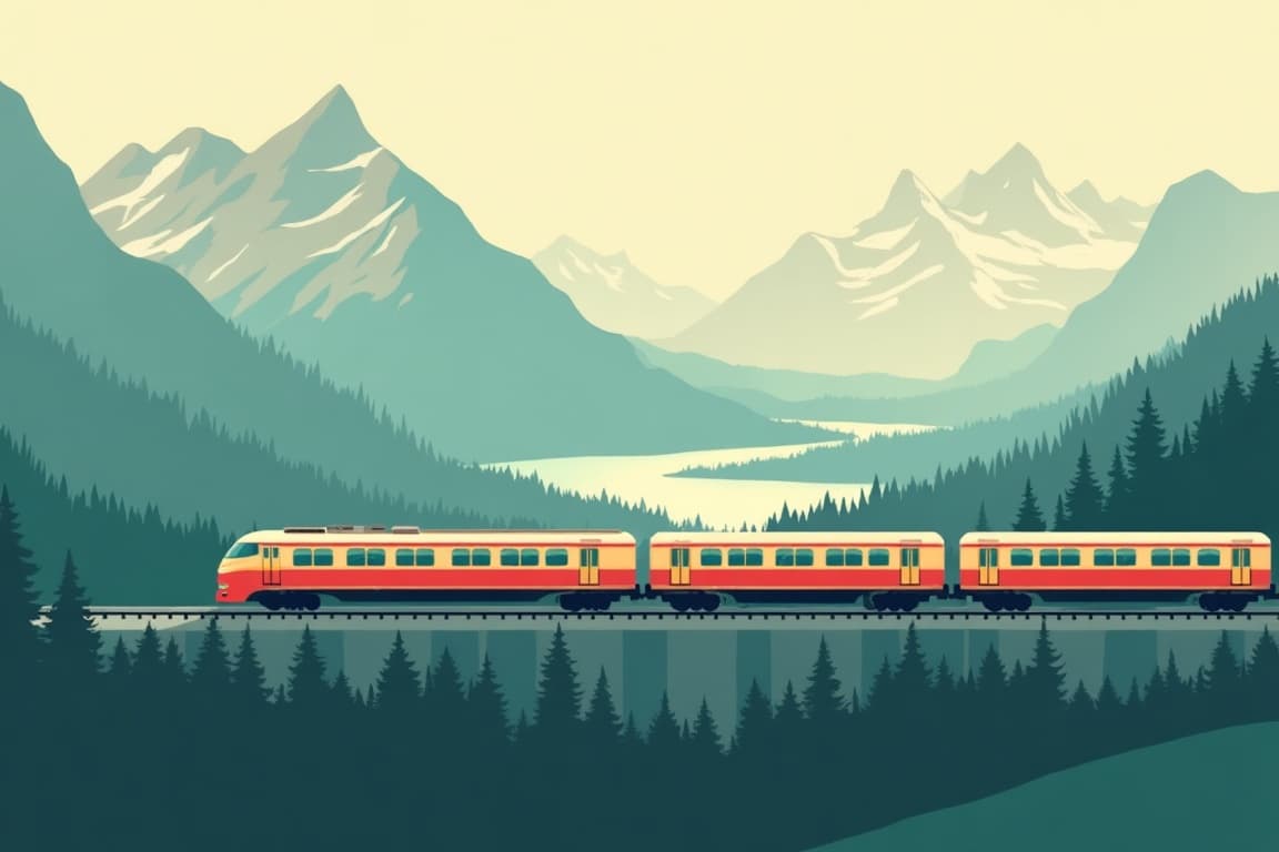 Illustration of 10 Day Remote Lodges of the Canadian Rockies Rail and Drive Experience