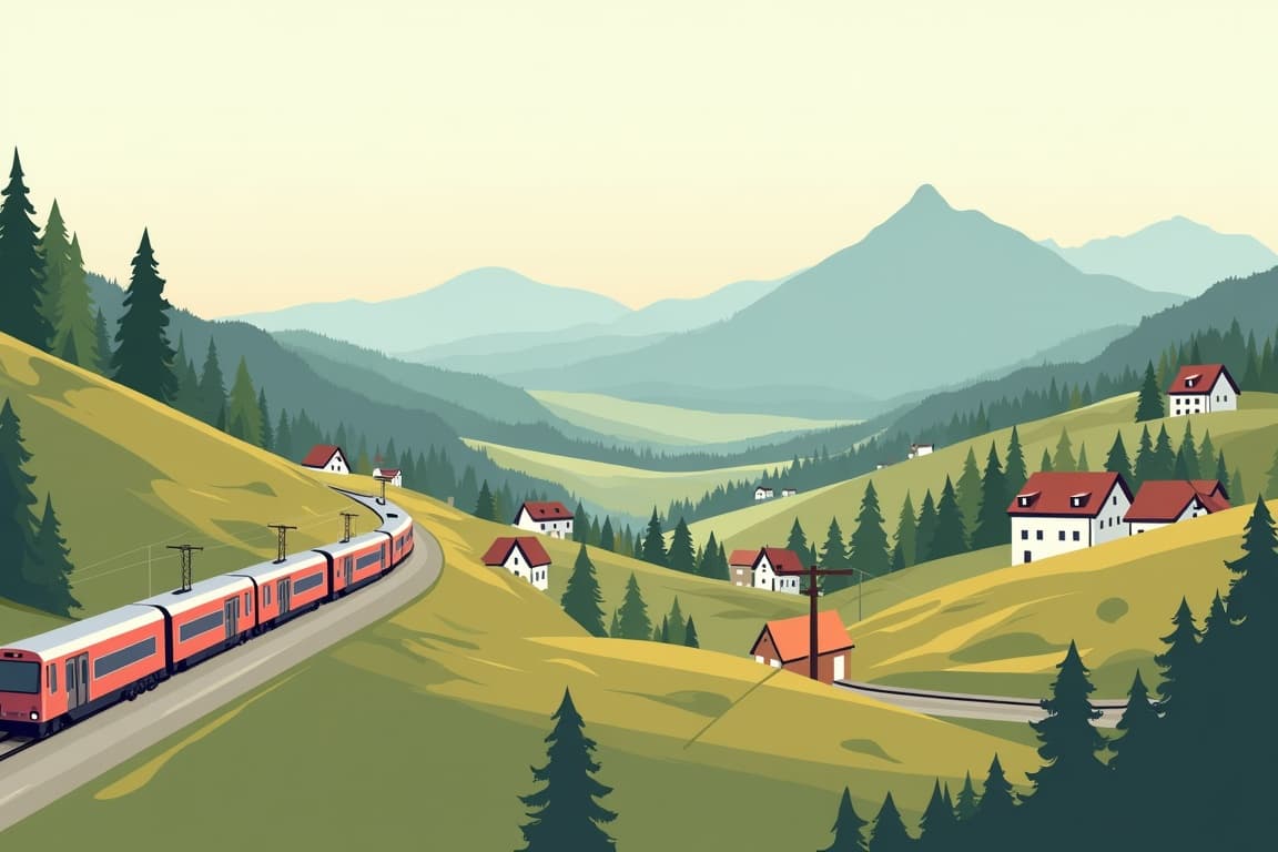 Illustration of 10-Day Romantic Road, Bavaria & Salzburg Rail Tour (10R07)
