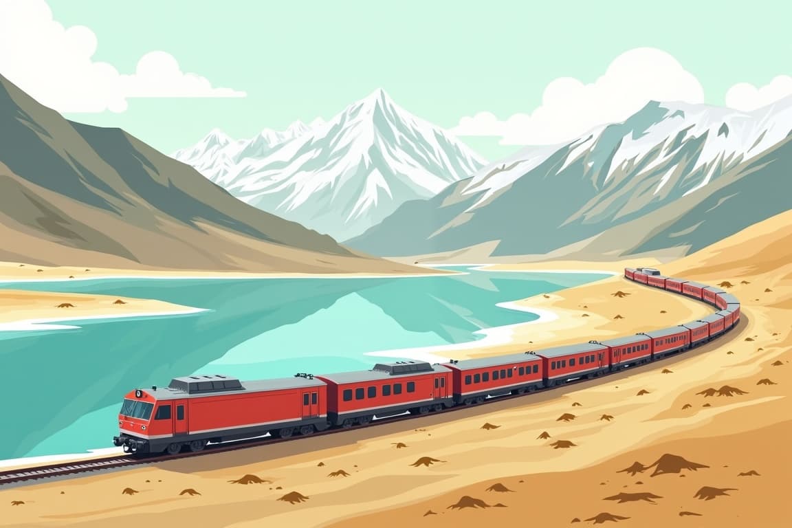 Illustration of 11 Days Hong Kong Chengdu Lhasa Everest Base Camp Tour by Scenic Tibet Train