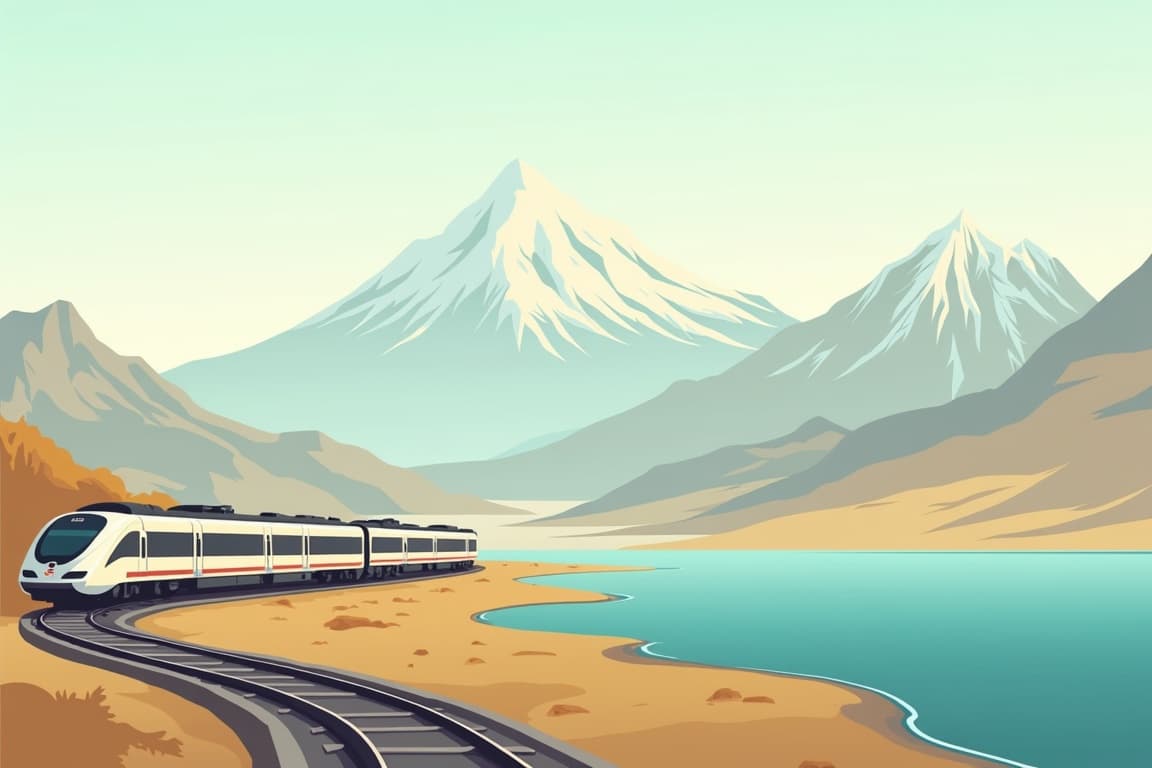 Illustration of 11 Days Shanghai Lhasa Namtso Everest Base Camp Tour by Tibet Train