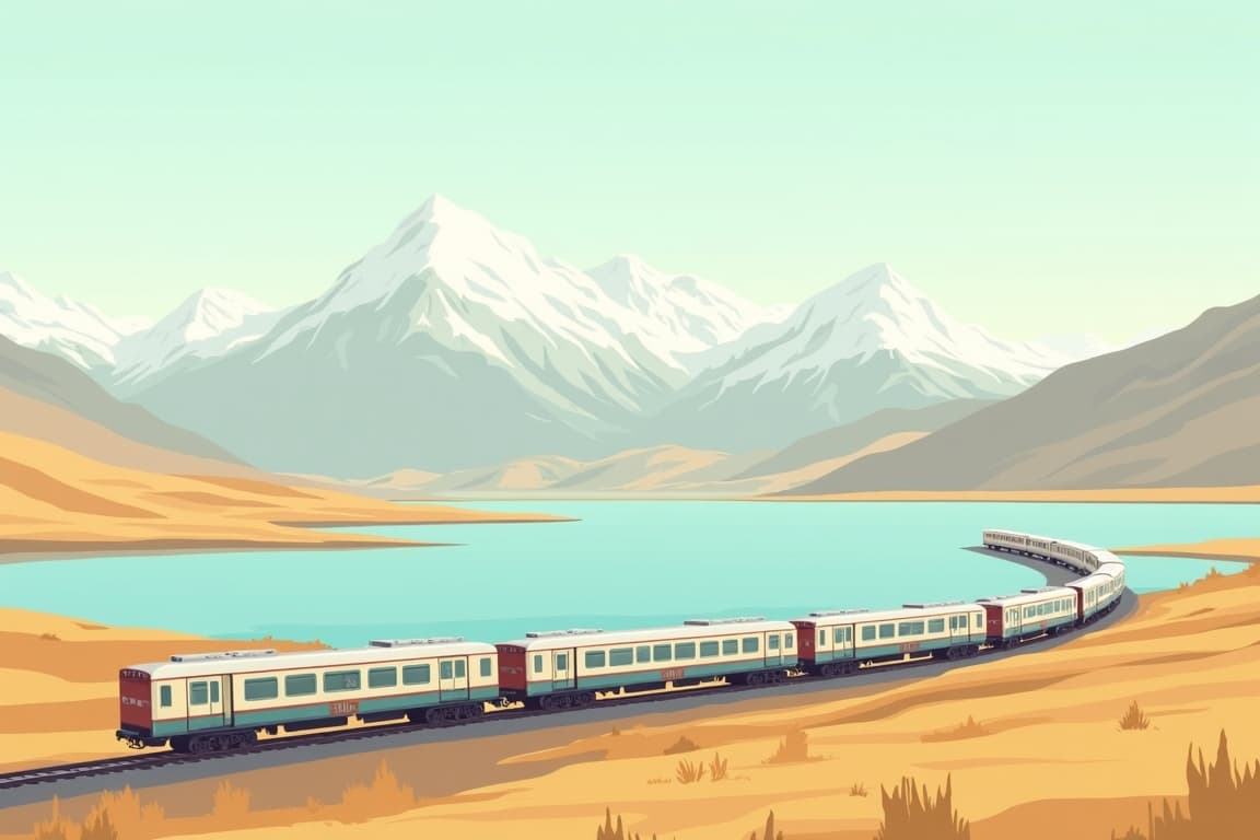 Illustration of 12 Days Guangzhou Lhasa Namtso Everest Base Camp Tour by Tibet Train