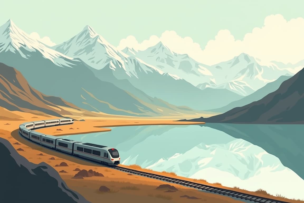 Illustration of 14 Days Kathmandu-Lhasa-Beijing Tour by Train
