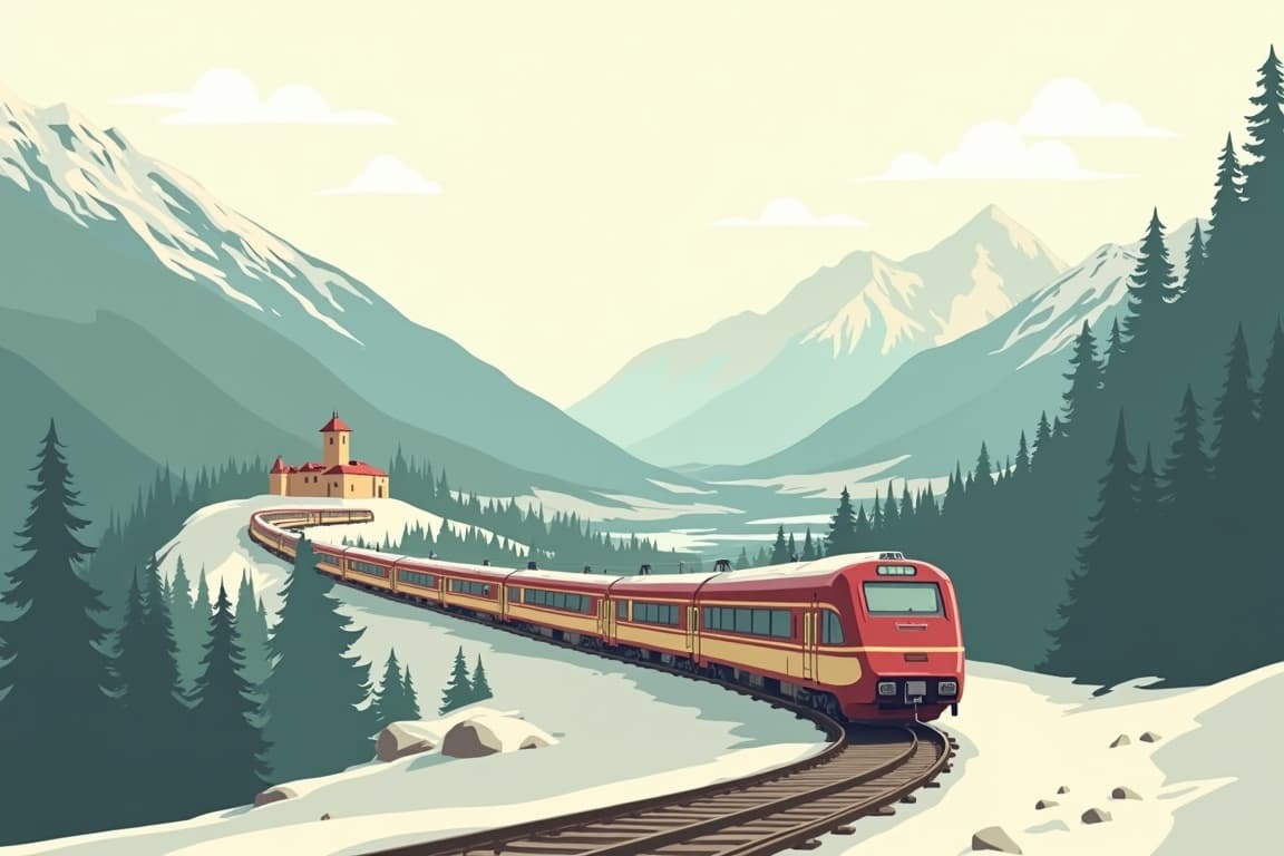Illustration of 2026 Departures - Grand Tour of Italy by First Class Rail & the Venice Simplon Orient Express