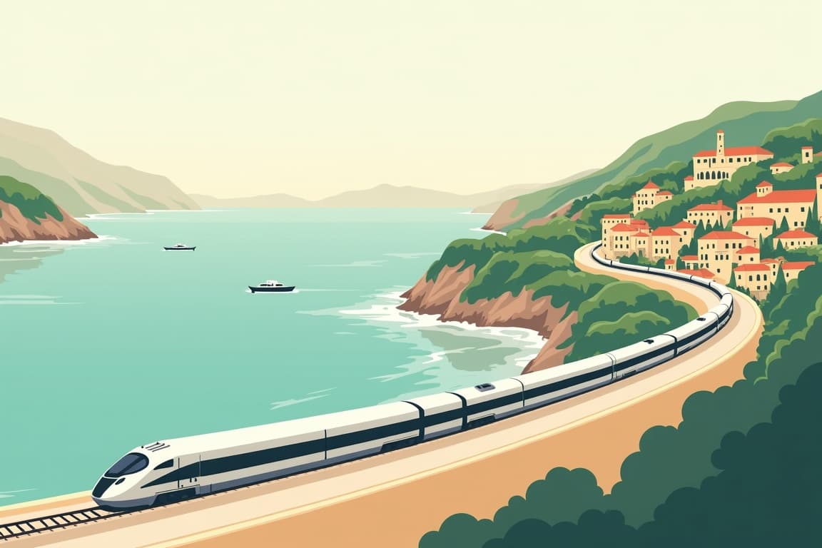 Illustration of 2026 Departures - The Orient Express La Dolce Vita - Coast to Coast - Rome - Venice - Portofino - Rome - by air