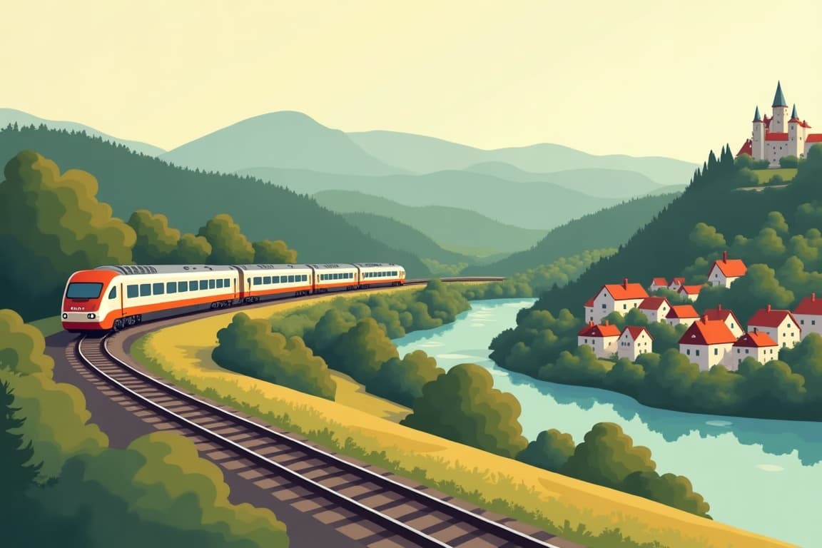 Illustration of 7-Day Heidelberg & Bavaria Vacation Package by Rail (7R05)