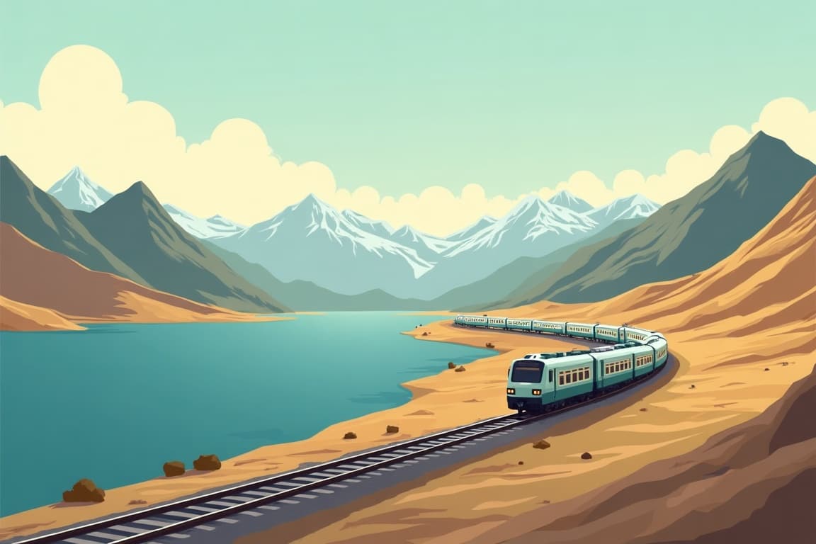 Illustration of 9 Days Guangzhou Lhasa Shigatse Namtso Train Tour