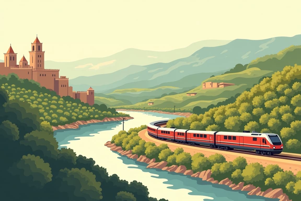 Illustration of Al Ándalus: Zugreise durch Spanien | Sevilla - Santiago de Compostela