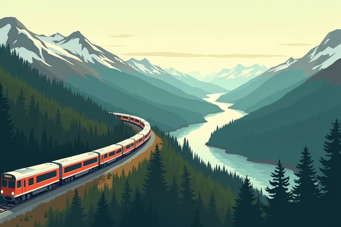 Illustration of Alaska by Land and Sea Featuring 3 nights in Denali