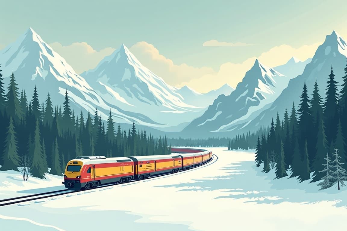 Illustration of Alaska Northern Lights & Winter Nights – An Escorted Journey