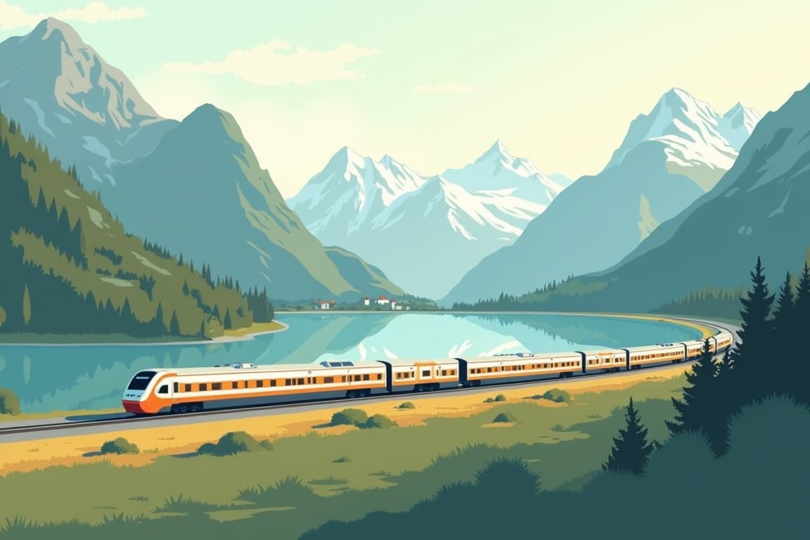Illustration of Alps Tour: Munich, Salzburg, Innsbruck, Zurich