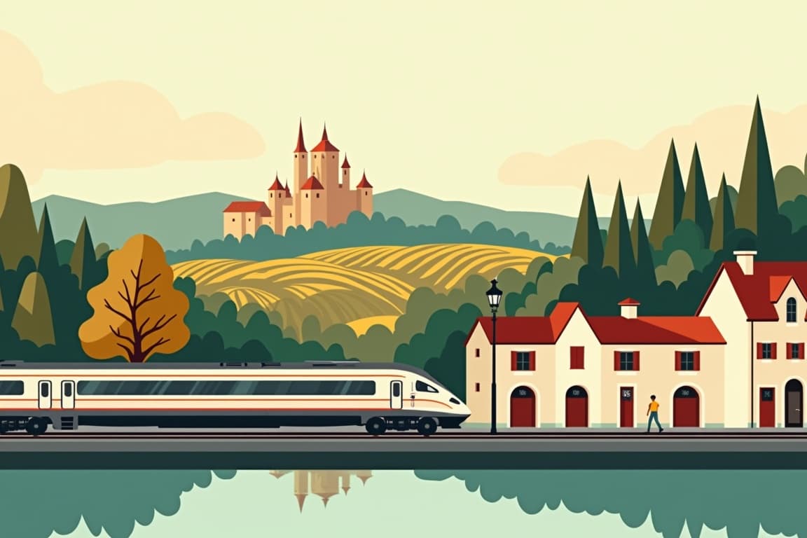 Illustration of Alsace in a Nutshell (from Strasbourg)
