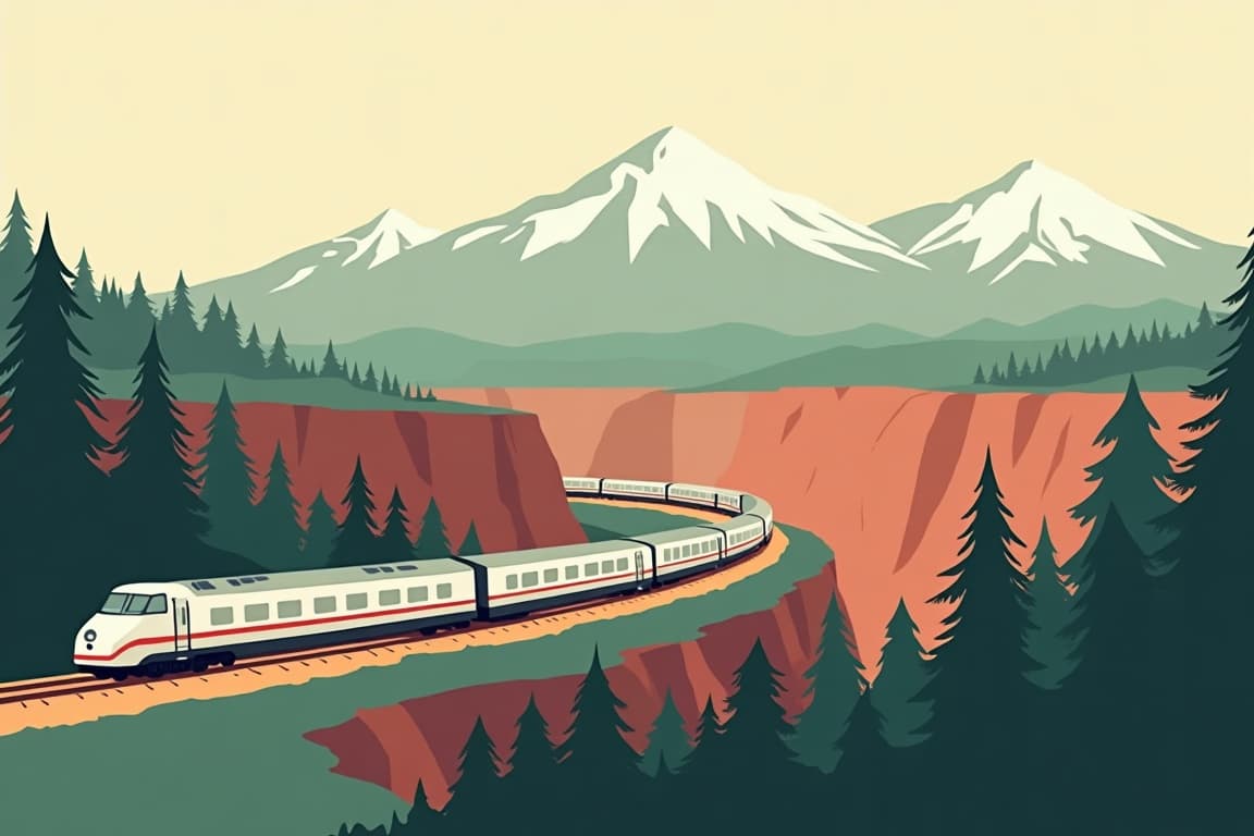 Illustration of America's Treasures & Natural Wonders