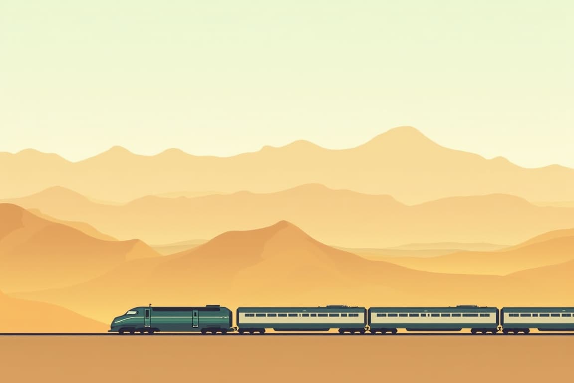 Illustration of Ancient China by Private Train - Beijing to Urumqi
