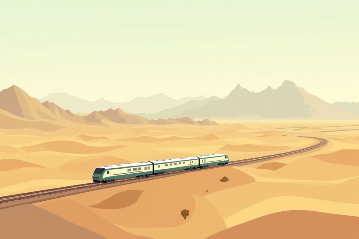Illustration of Ancient China by Private Train - Urumqi to Beijing
