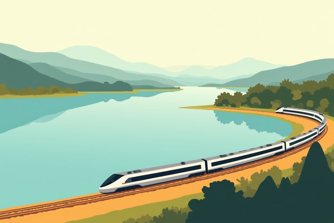 Illustration of Austrian Lake District to the Danube Delta