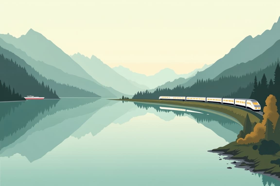 Illustration of Austrian Lake District to the Danube Delta