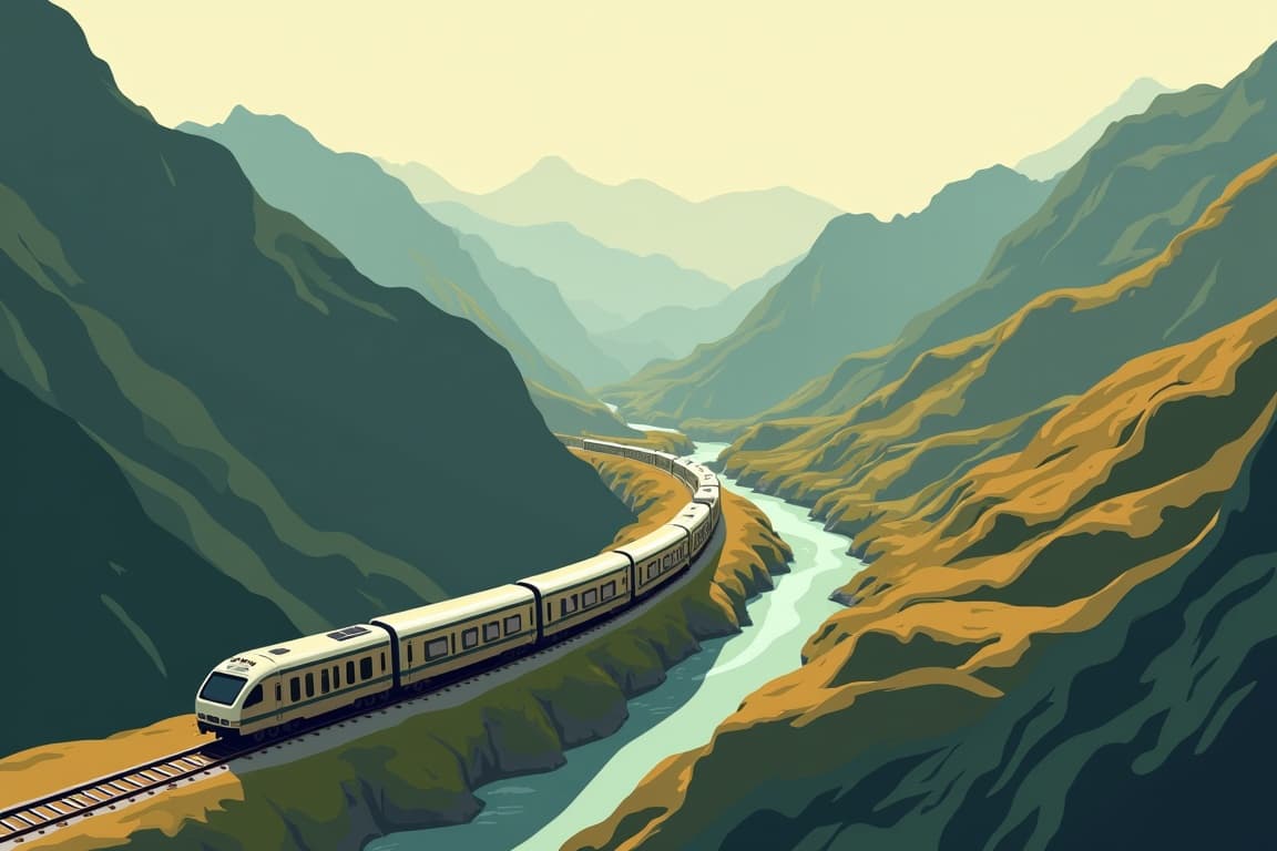 Illustration of Belmond Andean Explorer & Machu Picchu