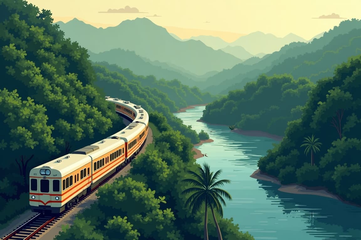 Illustration of Belmond Eastern & Oriental Express