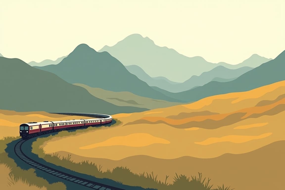 Illustration of Belmond Royal Scotsman - Wild Spirit of Scotland and the Jacobite Steam Train