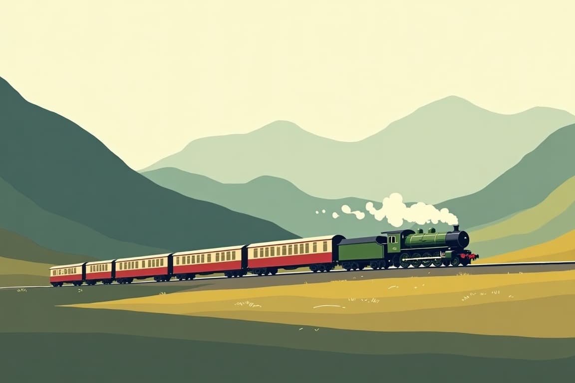 Illustration of Belmond Royal Scotsman Taste of the Highlands with Edinburgh and the Jacobite Steam Train
