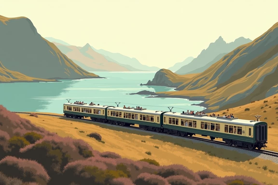 Illustration of Belmond Royal Scotsman Western Scenic Wonders with Edinburgh, the Highlands, and the Isle of Skye