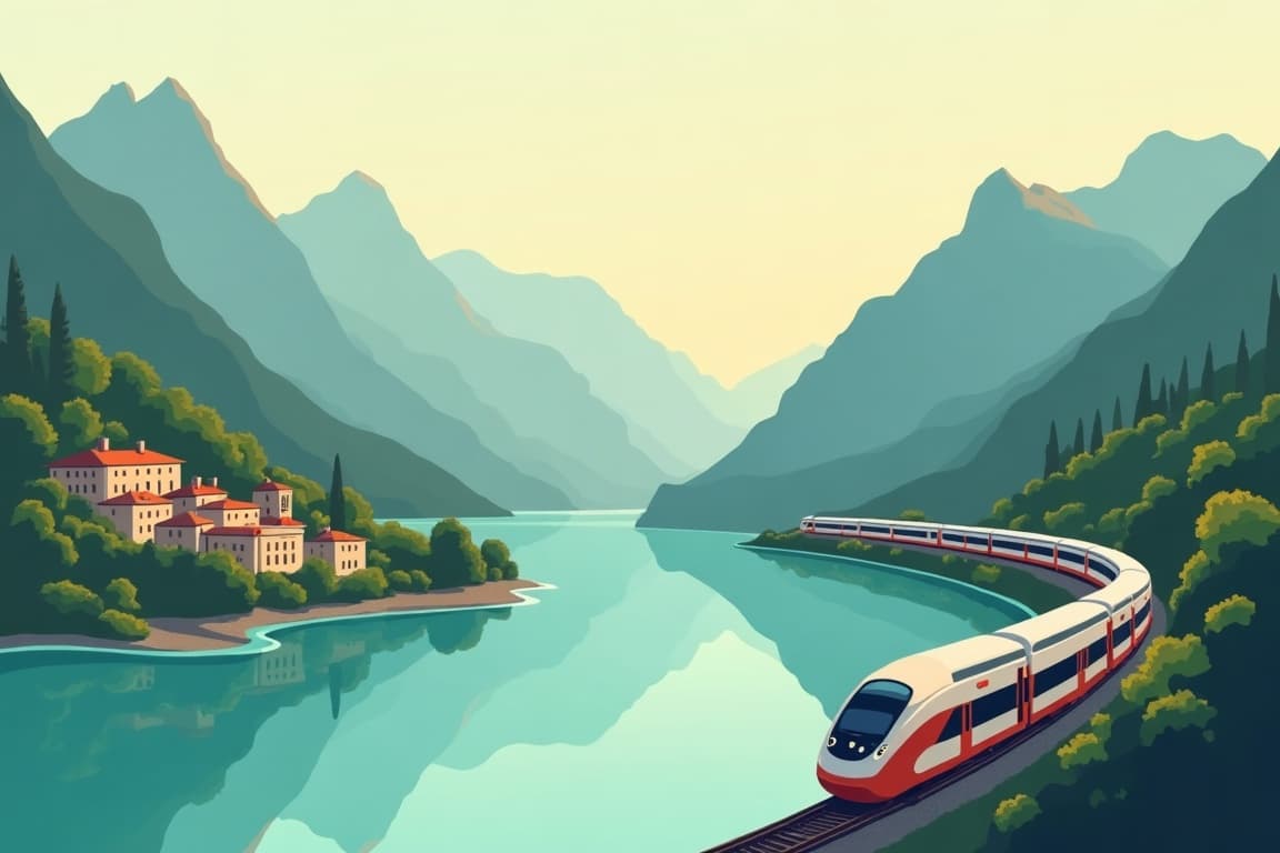 Illustration of Best of Italy featuring Lake Como & the Amalfi Coast