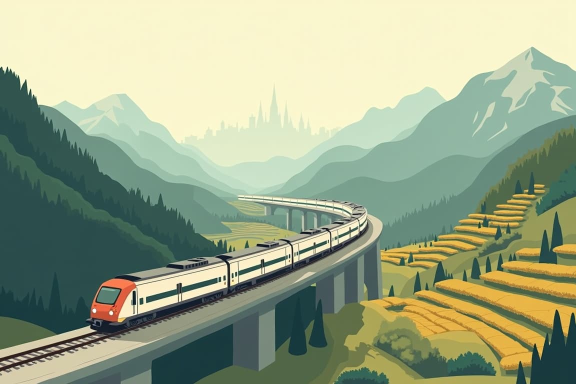 Illustration of Brenner Pass: Munich, Innsbruck, and Verona