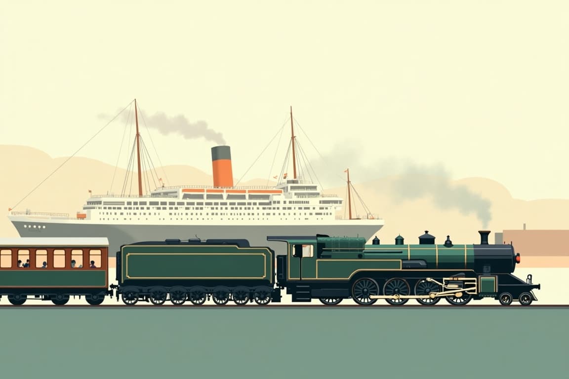 Illustration of Bristol & Brunel’s ss Great Britain by Steam