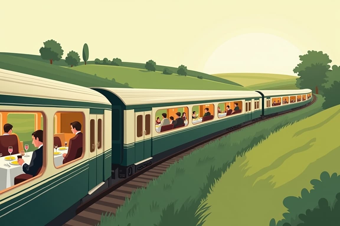 Illustration of British Pullman: A Moving Murder Mystery