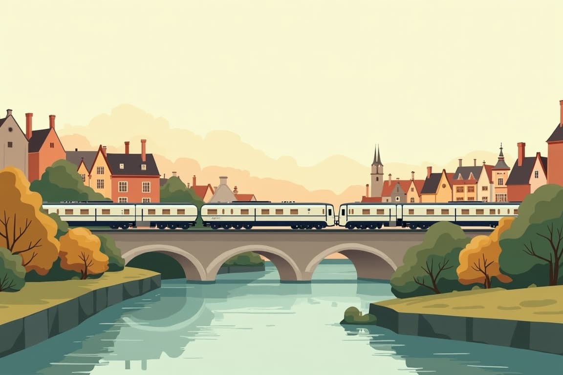 Illustration of Bruges, Brussels & Amsterdam by First Class Rail