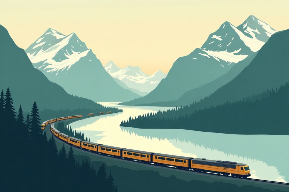 Illustration of Canada Coast to Coast