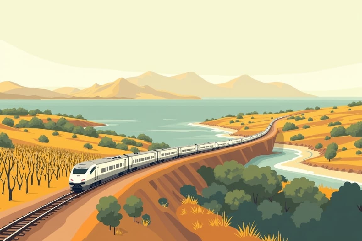 Illustration of Cape Town, Kruger National Park & the Blue Train