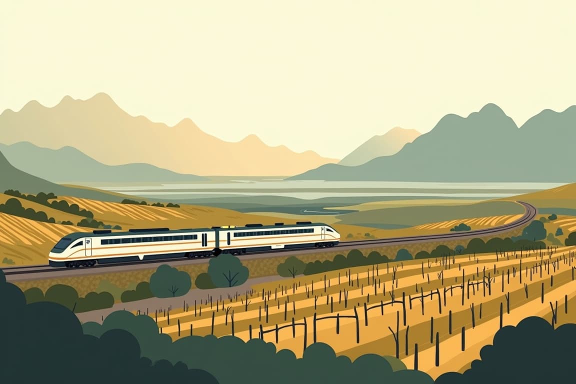 Illustration of Cape Town, Rovos Rail & Phinda safari adventure