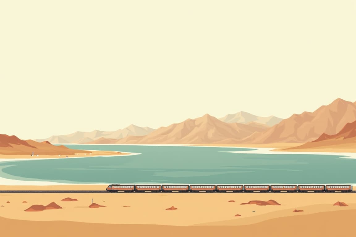 Illustration of Caspian Odyssey by Private Train: Eastbound