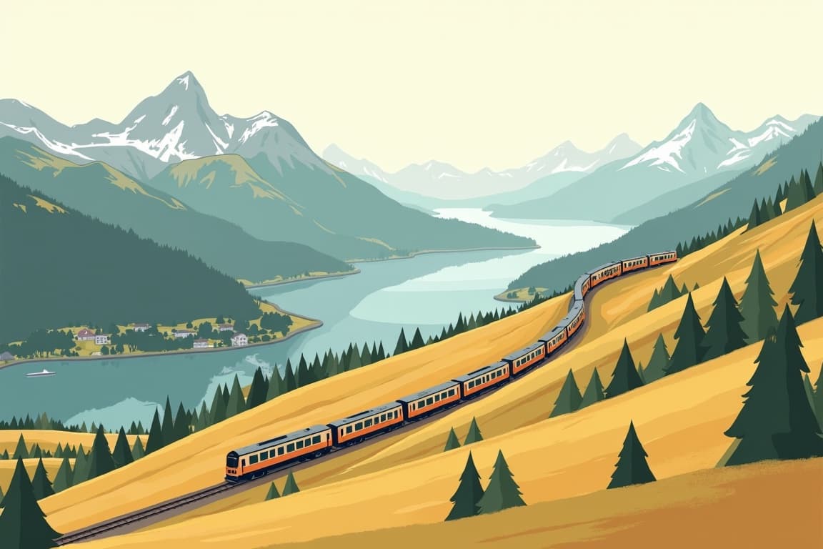 Illustration of Central Switzerland Adventure - October