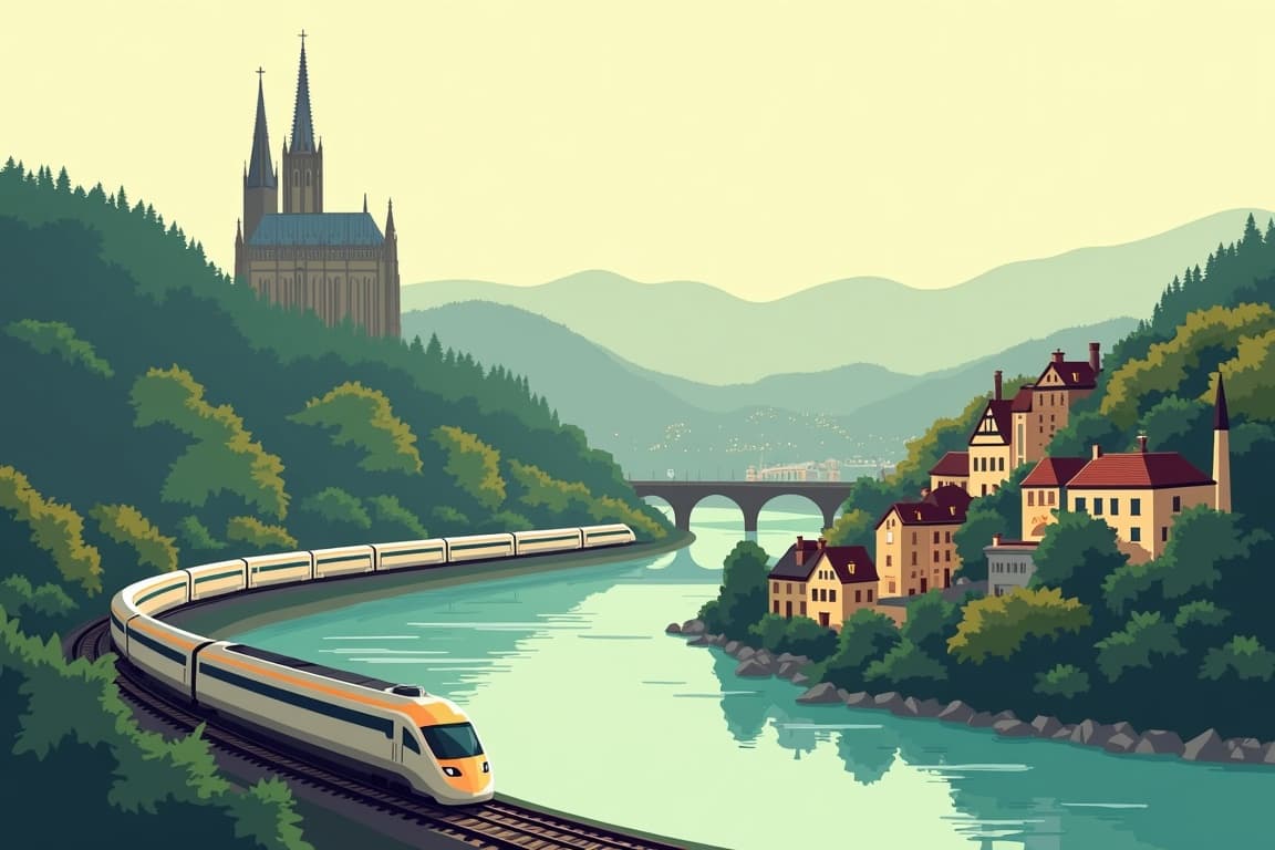 Illustration of Christmas on the Rhine: Cologne & Strasbourg