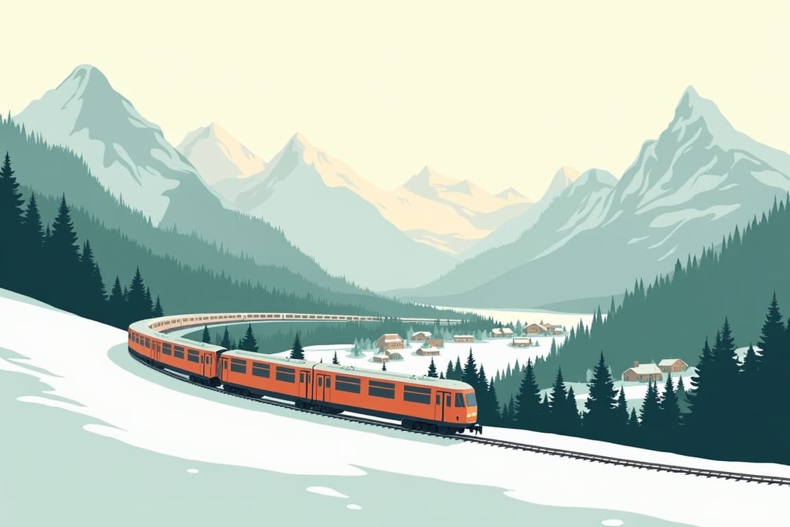 Illustration of Christmas Spectacular in Austria & Scenic Trains of the Tyrol