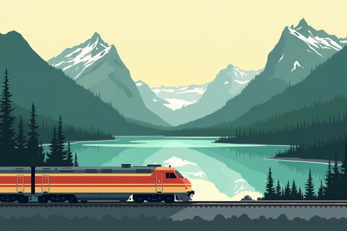 Illustration of Classic Canada and Rockies Westbound