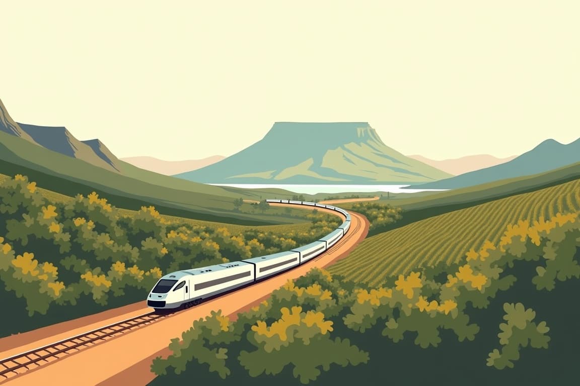 Illustration of Classic Cape, Blue Train and Kruger Safari