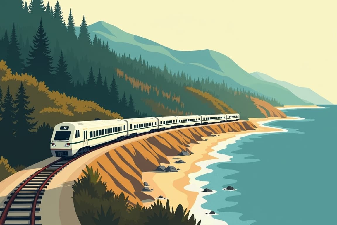Illustration of Coast Starlight Experience from Seattle