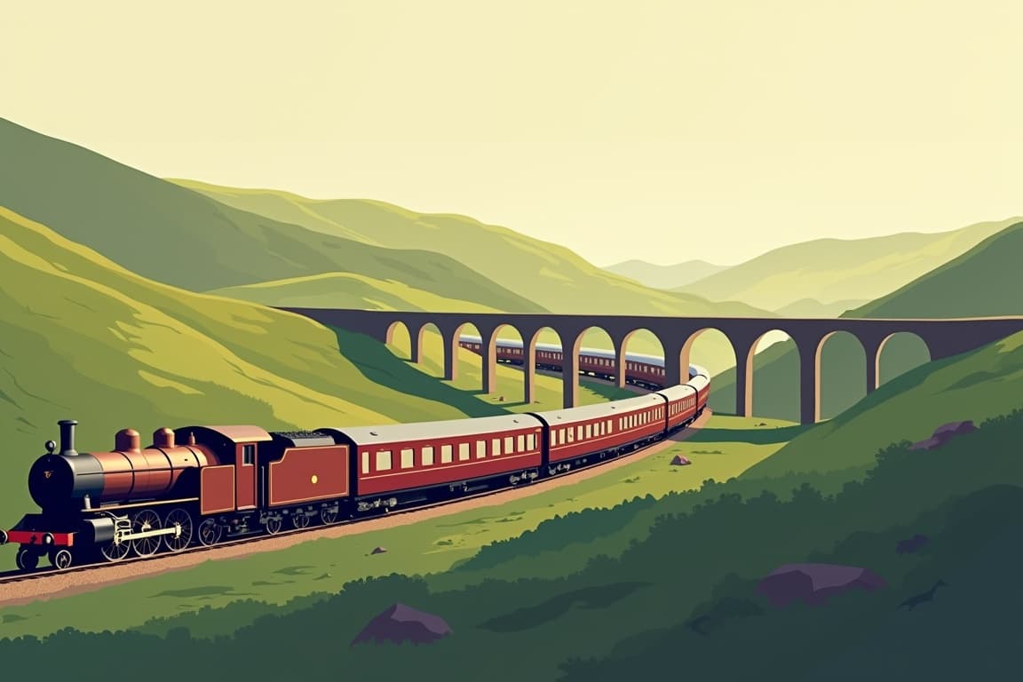 Illustration of Day Trip: Settle & Carlisle Steam Special on the Northern Belle (as seen on Channel 5)